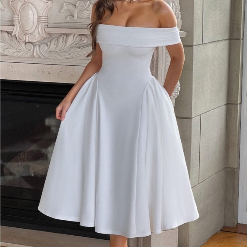 Babyboo Miranda Ivory Midi Dress